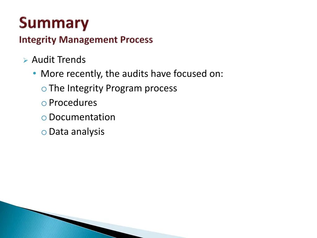 audit trends more recently the audits have 1
