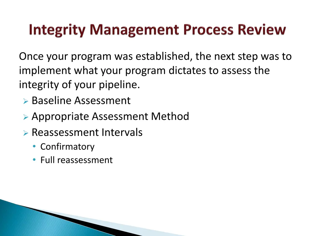 once your program was established the next step