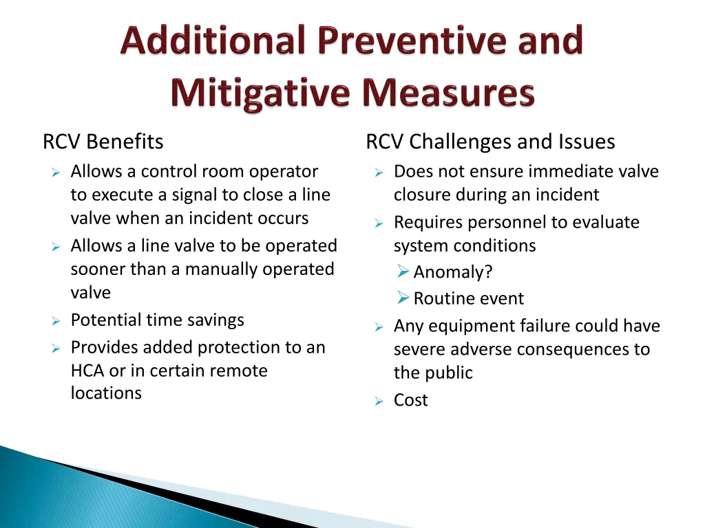 rcv benefits