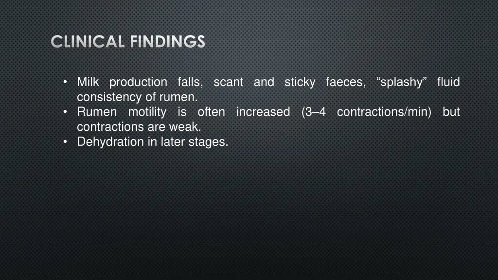 clinical findings 1