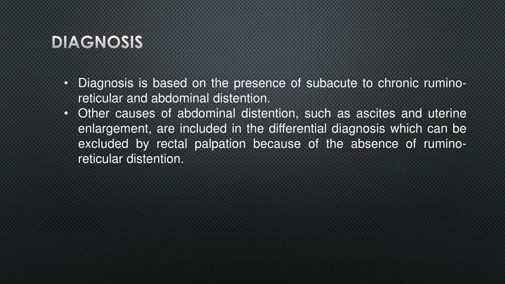 diagnosis