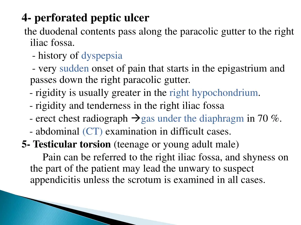 4 perforated peptic ulcer the duodenal contents