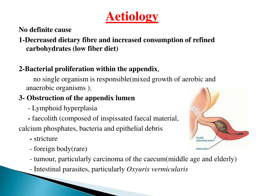 aetiology