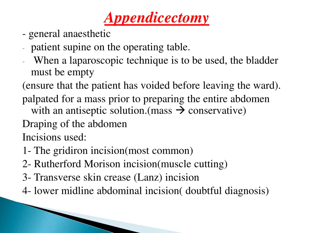 appendicectomy 1