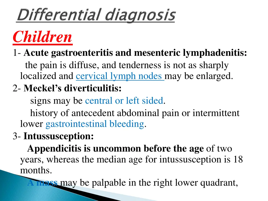 children 1 acute gastroenteritis and mesenteric