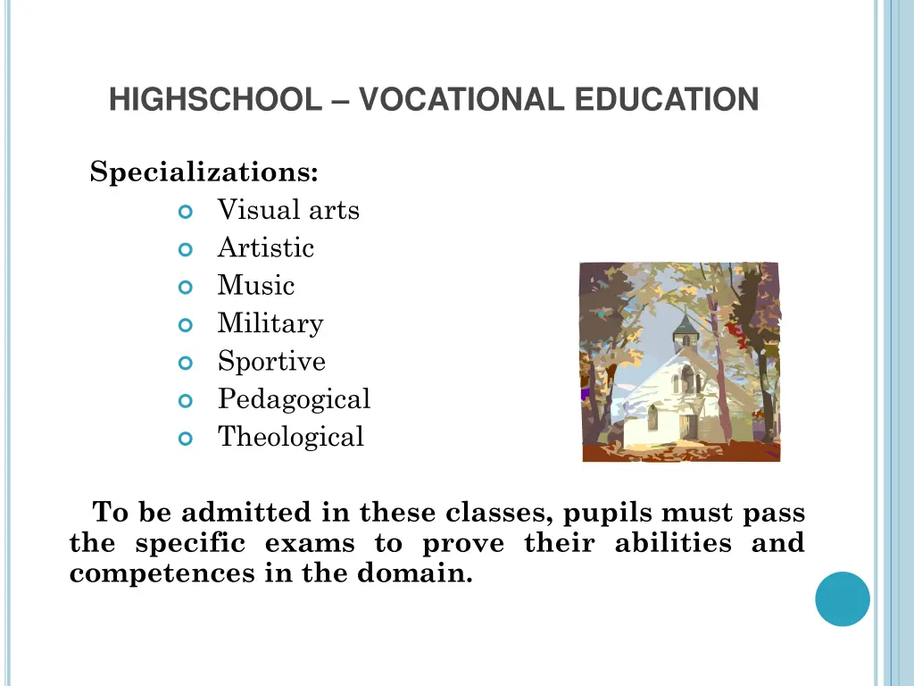 highschool vocational education