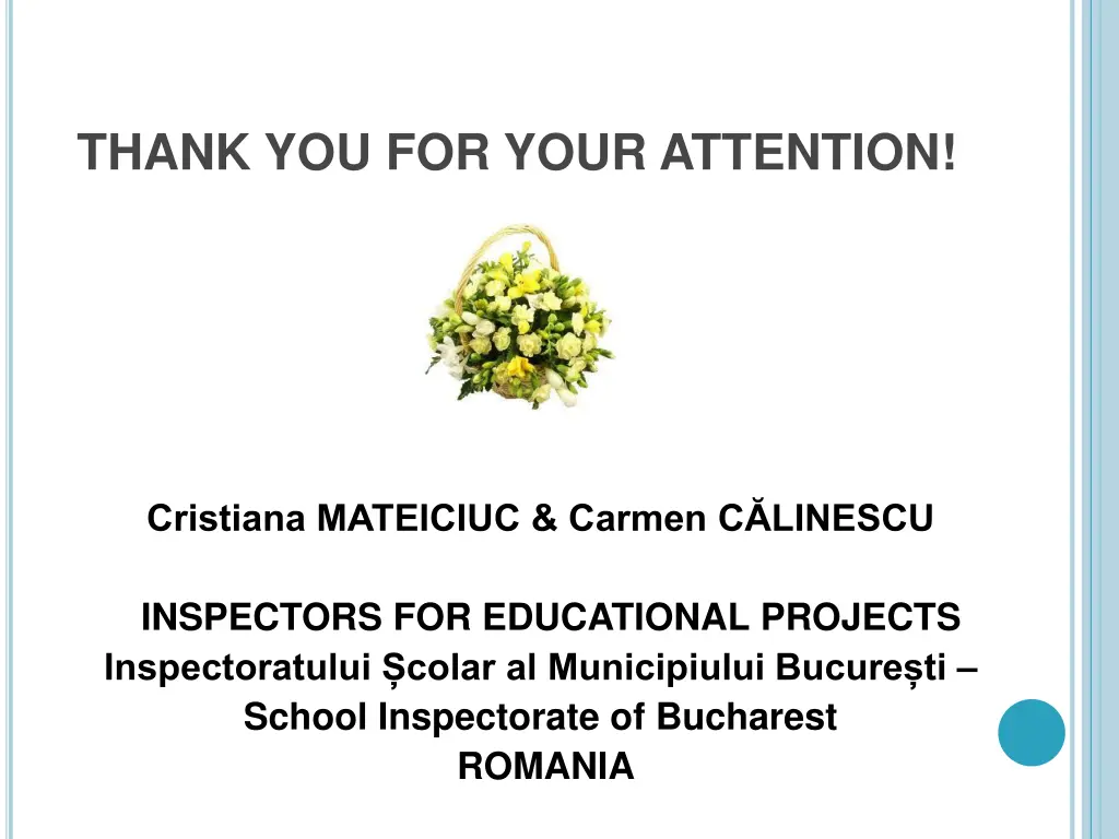 thank you for your attention