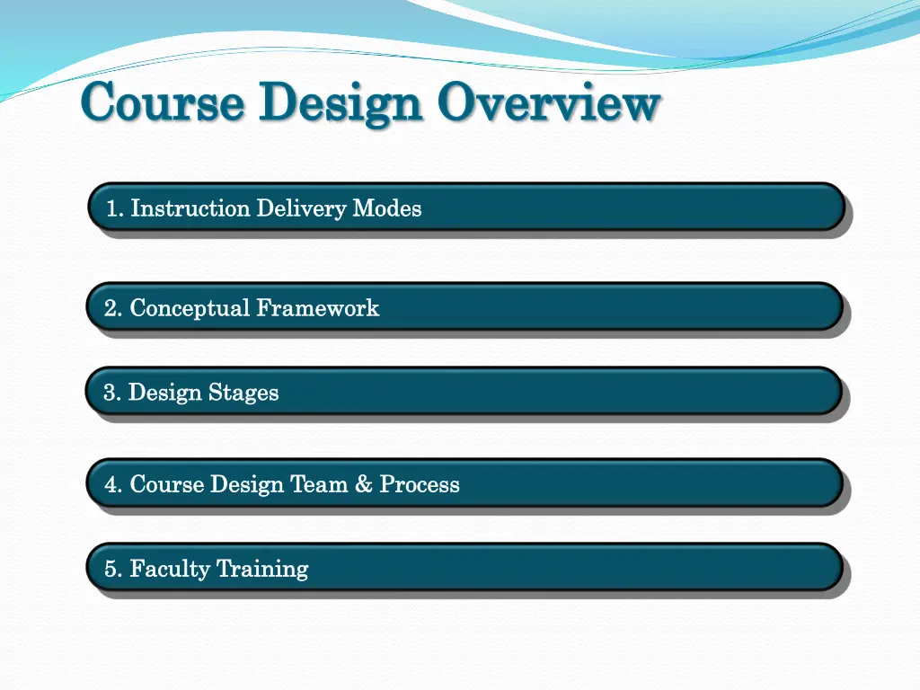 course design overview course design overview