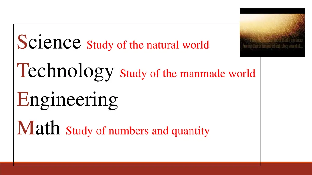 science study of the natural world technology