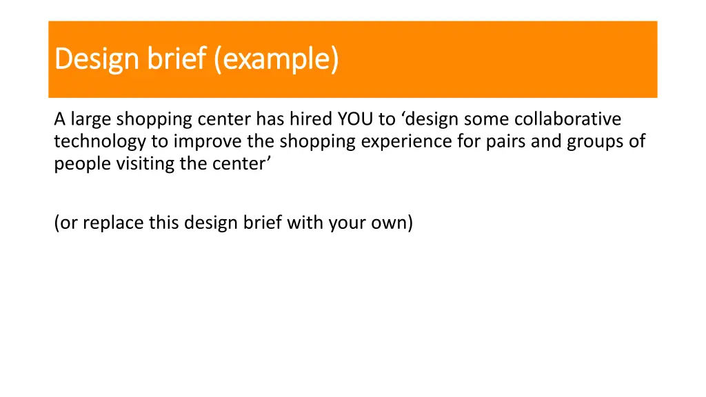 design design brief