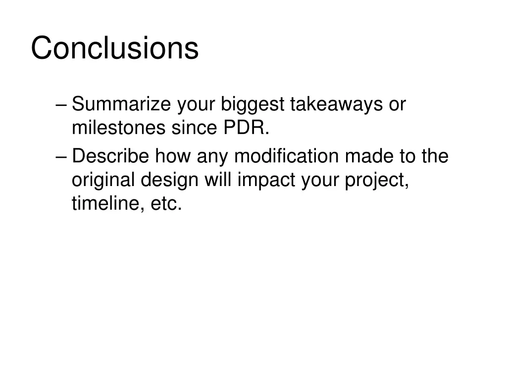 conclusions
