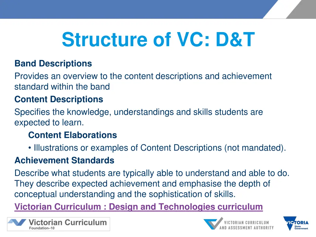 structure of vc d t