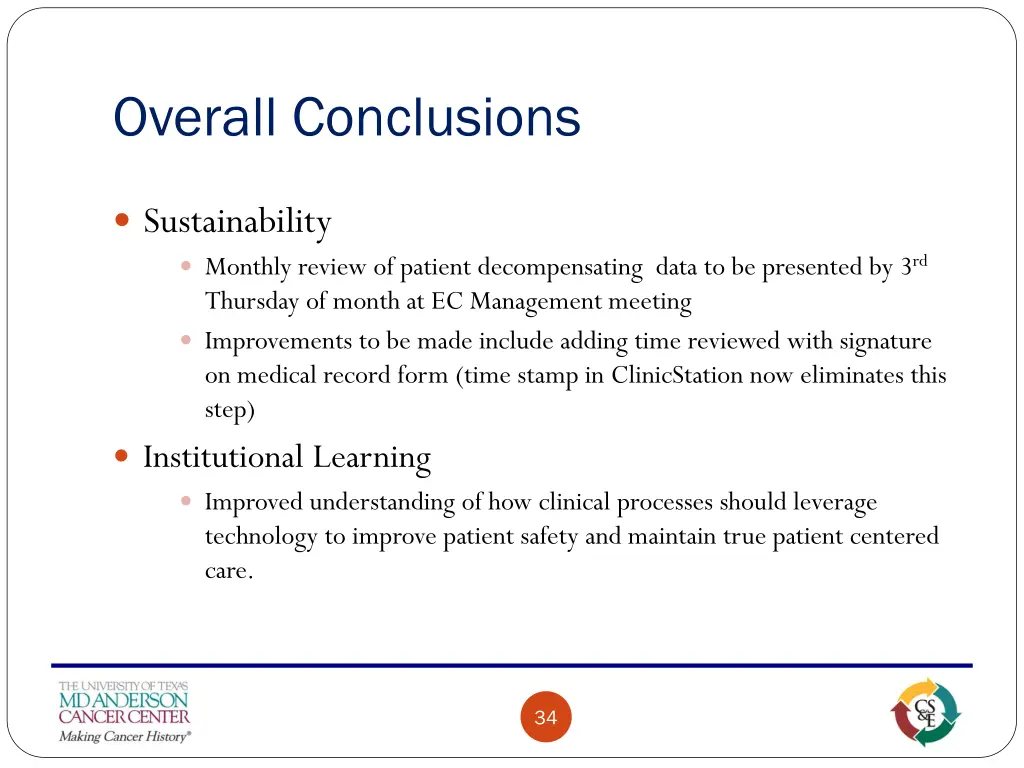 overall conclusions