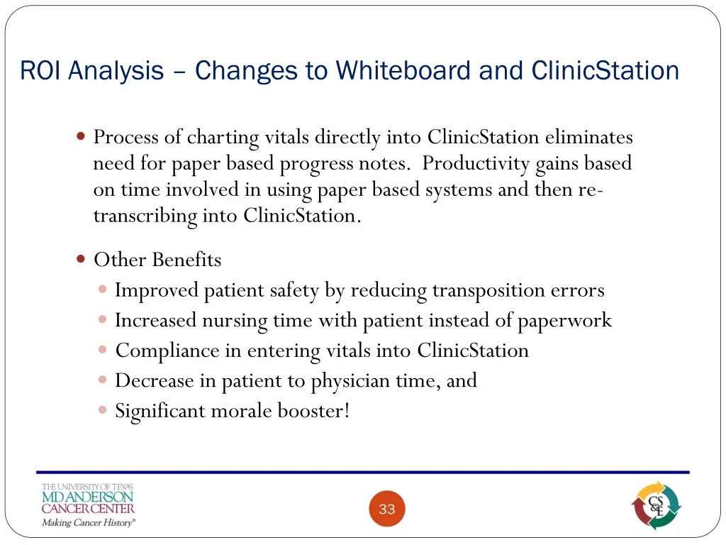 roi analysis changes to whiteboard