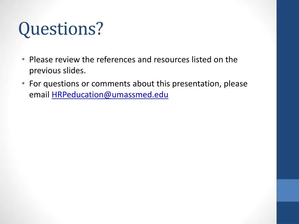 questions