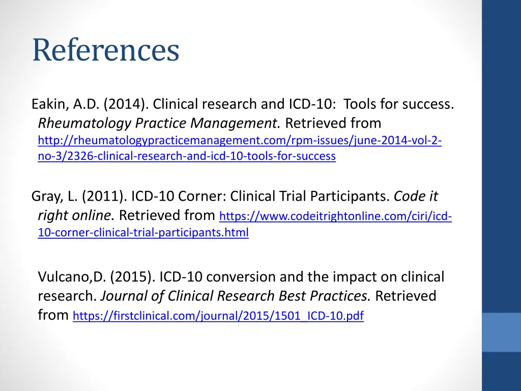 references