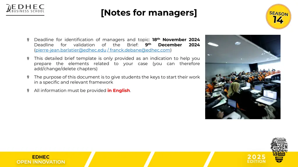 notes for managers