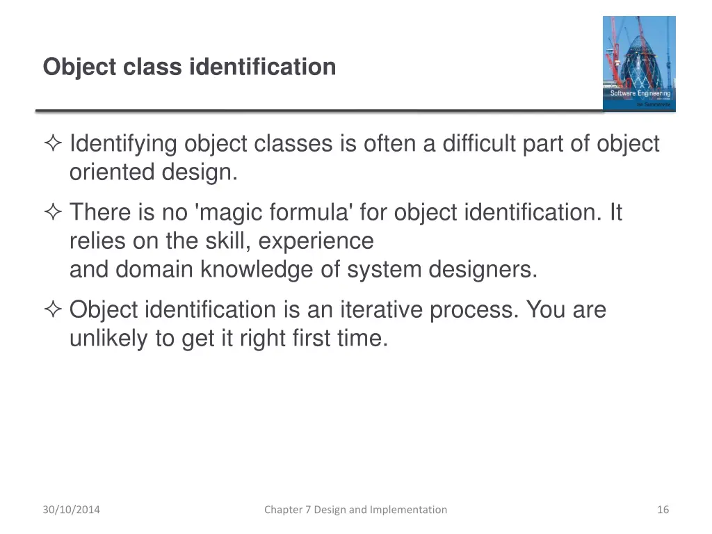 object class identification