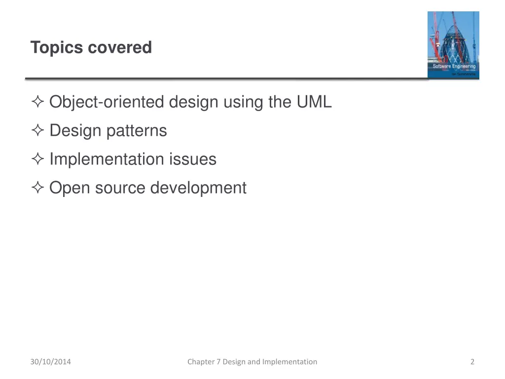 topics covered