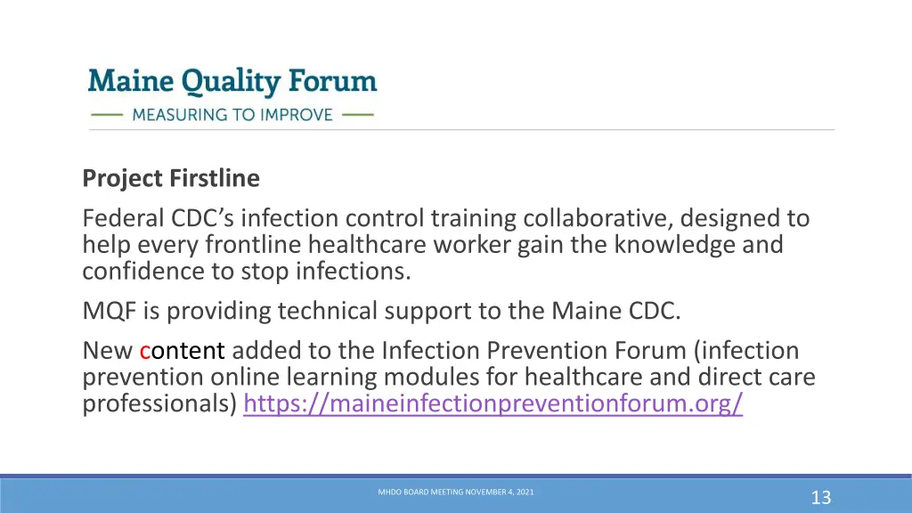project firstline federal cdc s infection control