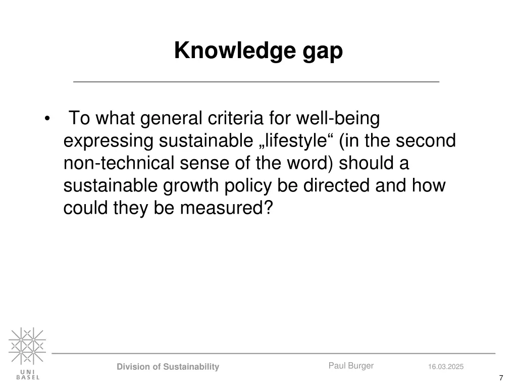knowledge gap