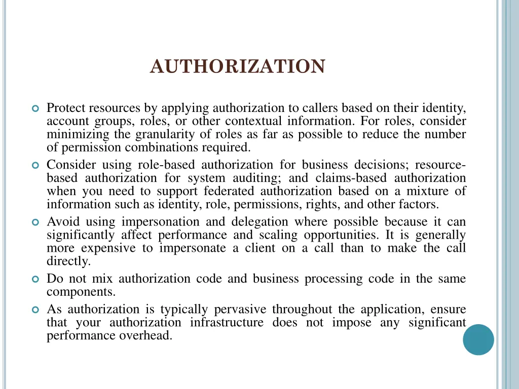 authorization