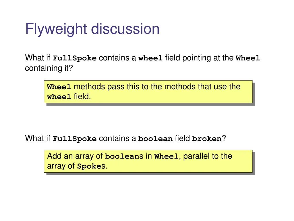 flyweight discussion