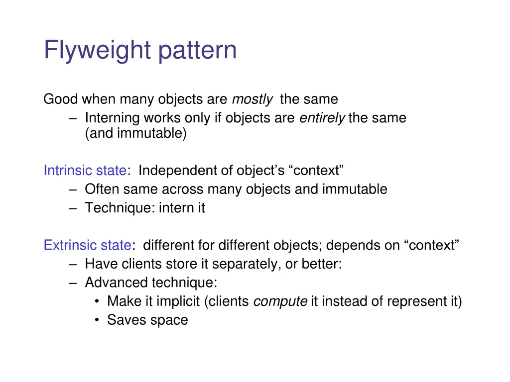 flyweight pattern