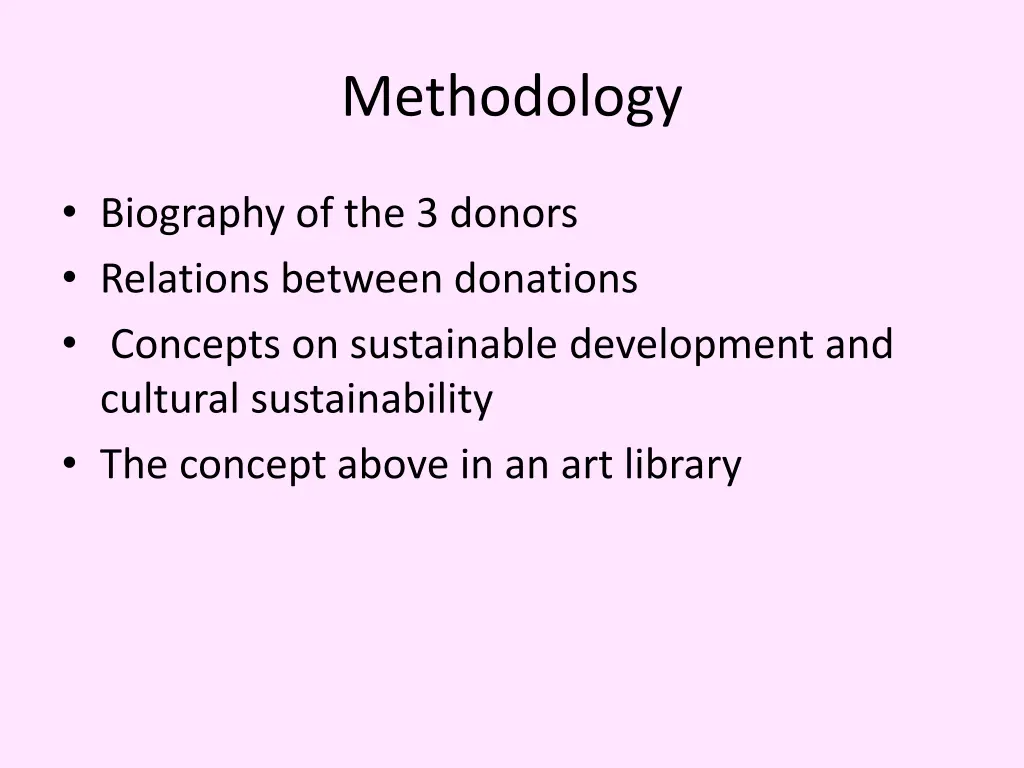 methodology