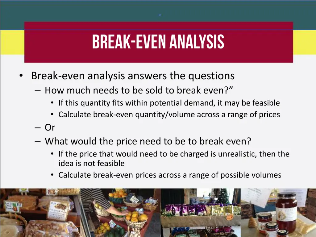 break even analysis answers the questions