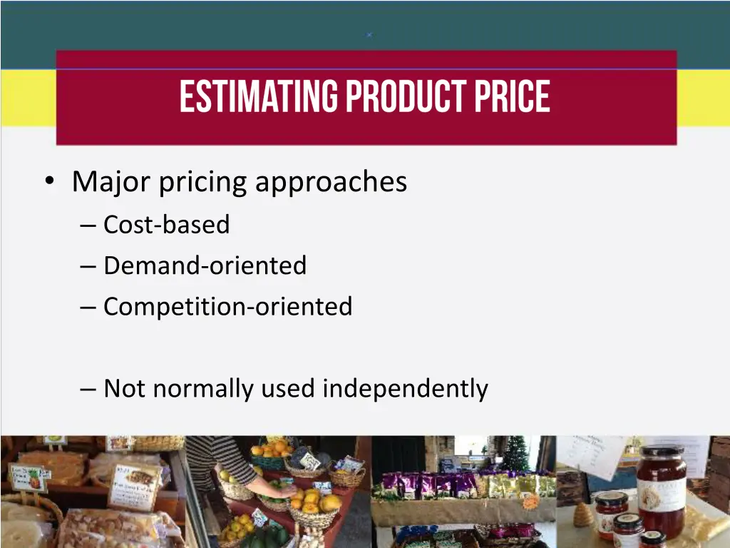major pricing approaches cost based demand