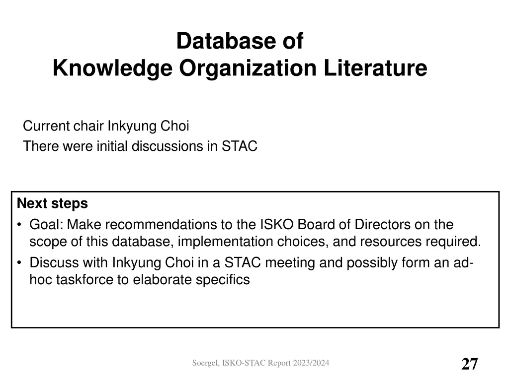 database of
