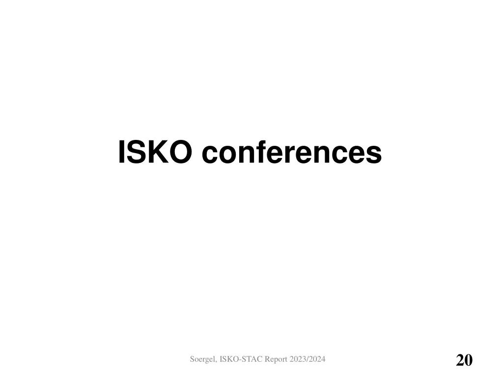 isko conferences