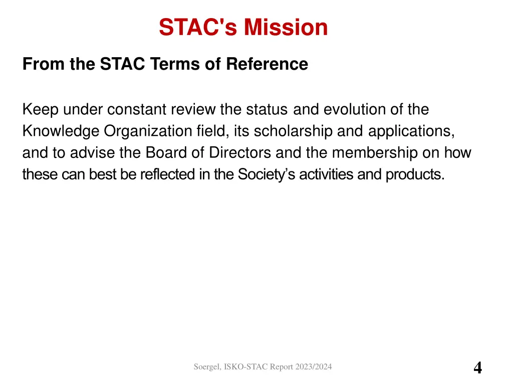 stac s mission