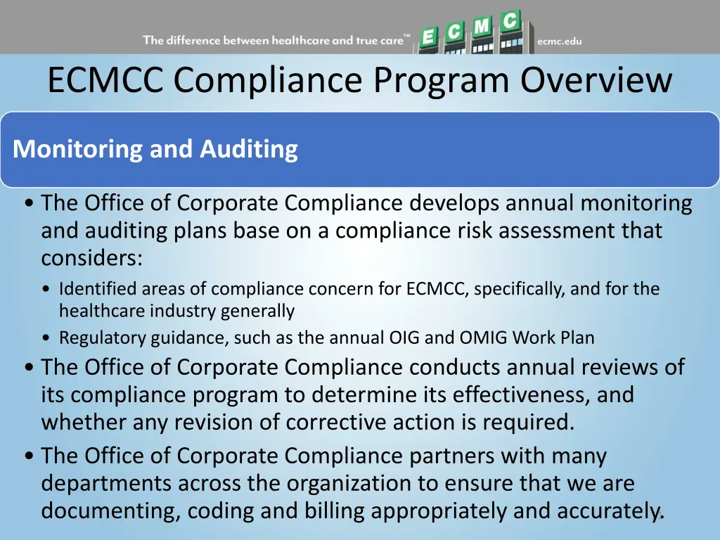 ecmcc compliance program overview 1