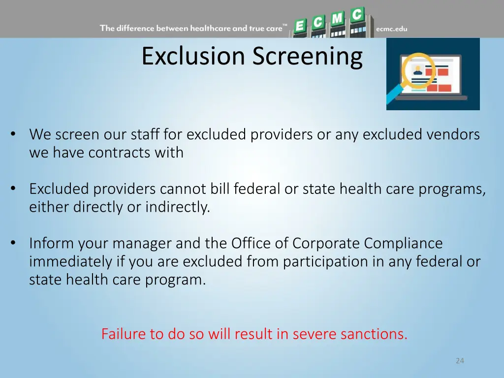 exclusion screening