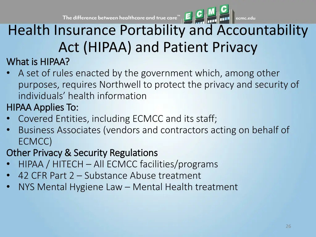 health insurance portability and accountability