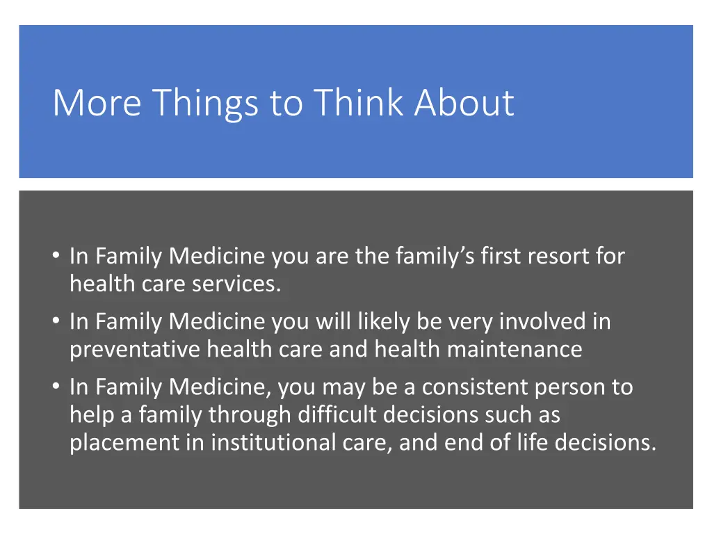 more things to think about