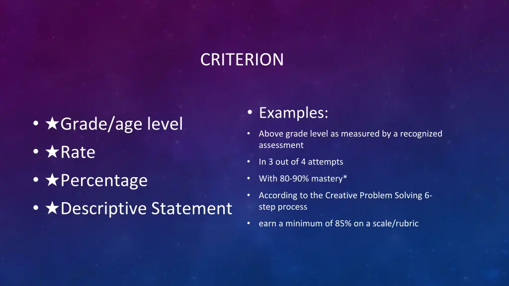 criterion