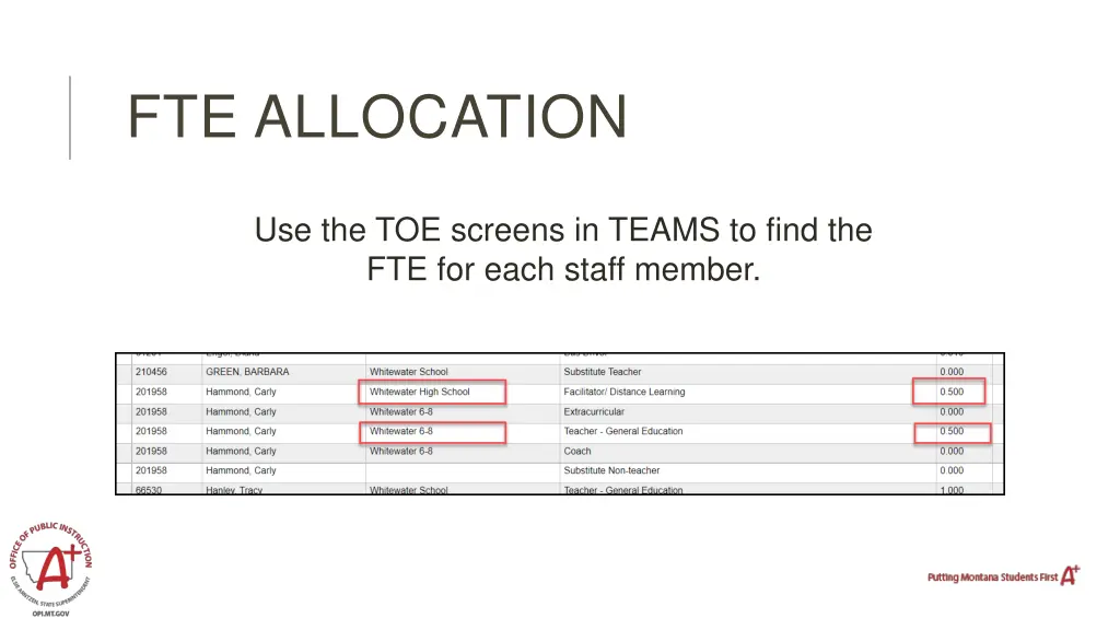 fte allocation 1