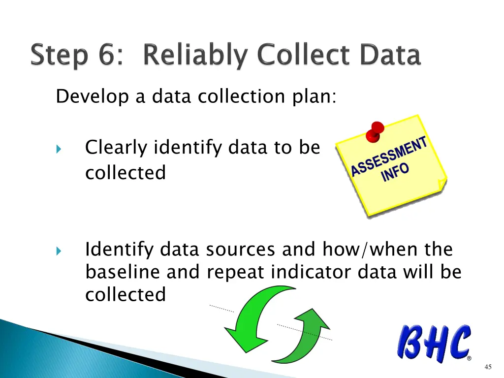 develop a data collection plan