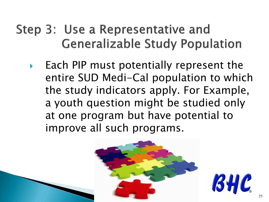 each pip must potentially represent the entire
