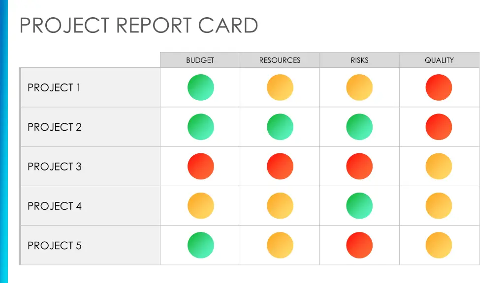project report card