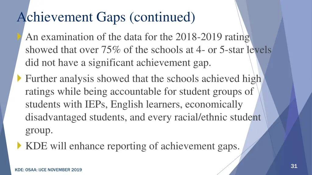 achievement gaps continued 1