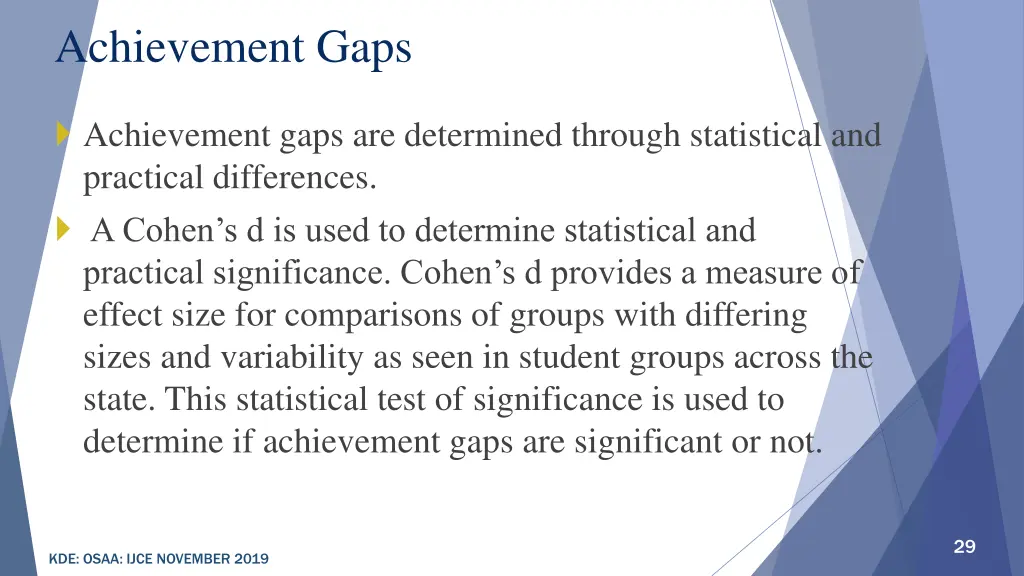 achievement gaps