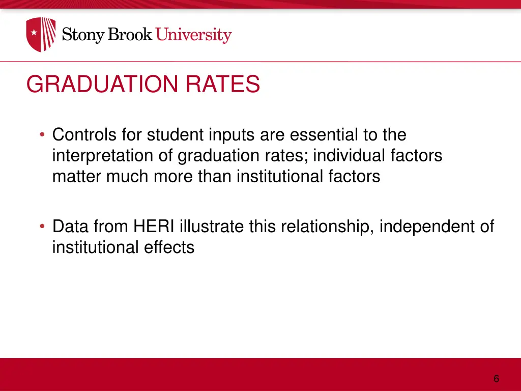 graduation rates