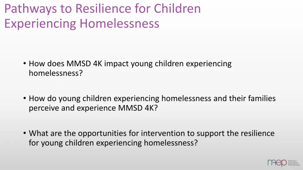 pathways to resilience for children experiencing