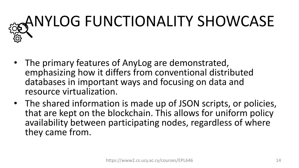 anylog functionality showcase