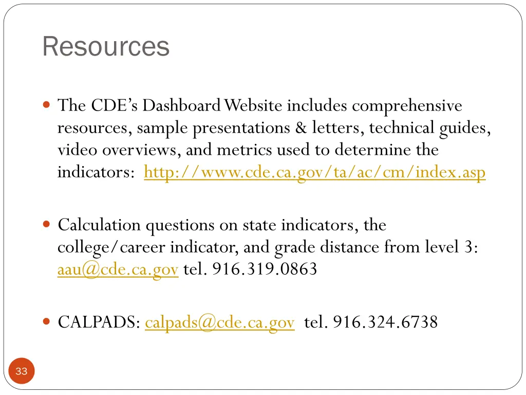 resources