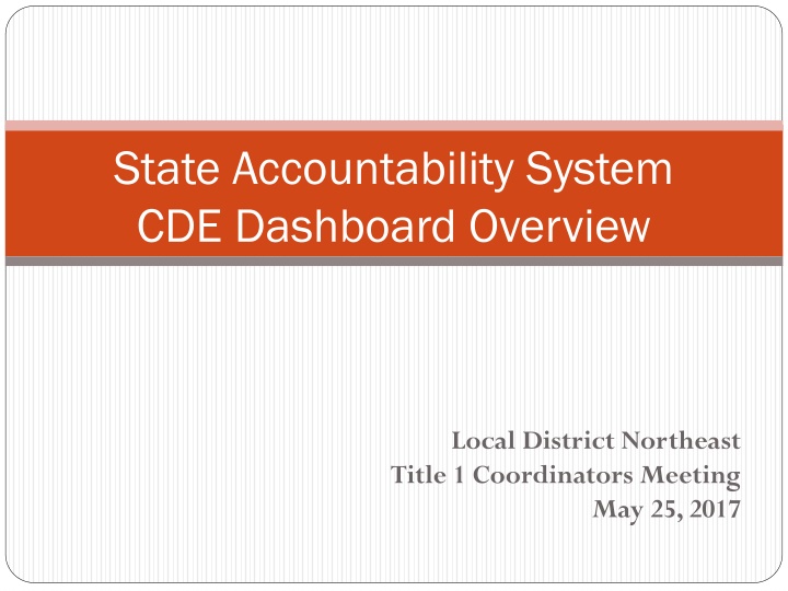 state accountability system cde dashboard overview